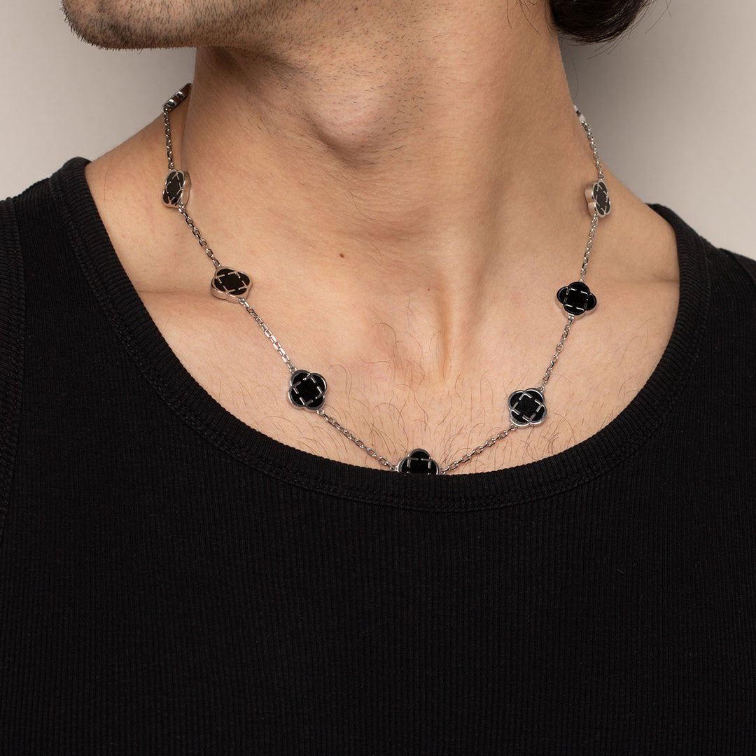 Гердан "Cloveluxe Silver Black"