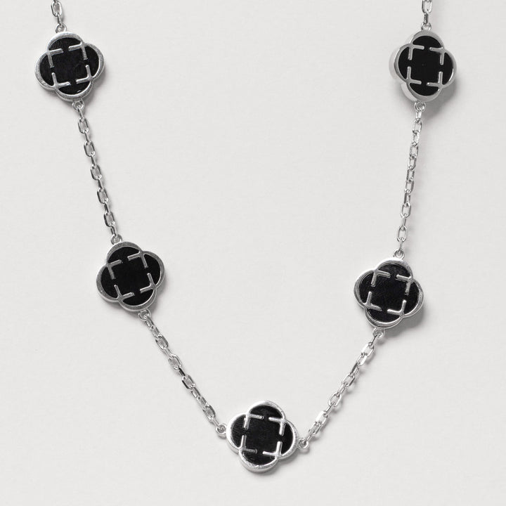 Гердан "Cloveluxe Silver Black"