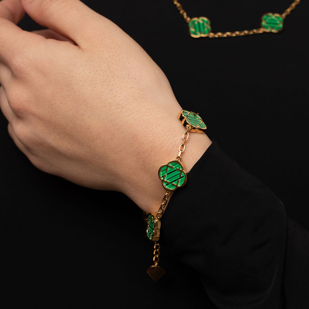 Гривна "Cloveluxe Golden Green"