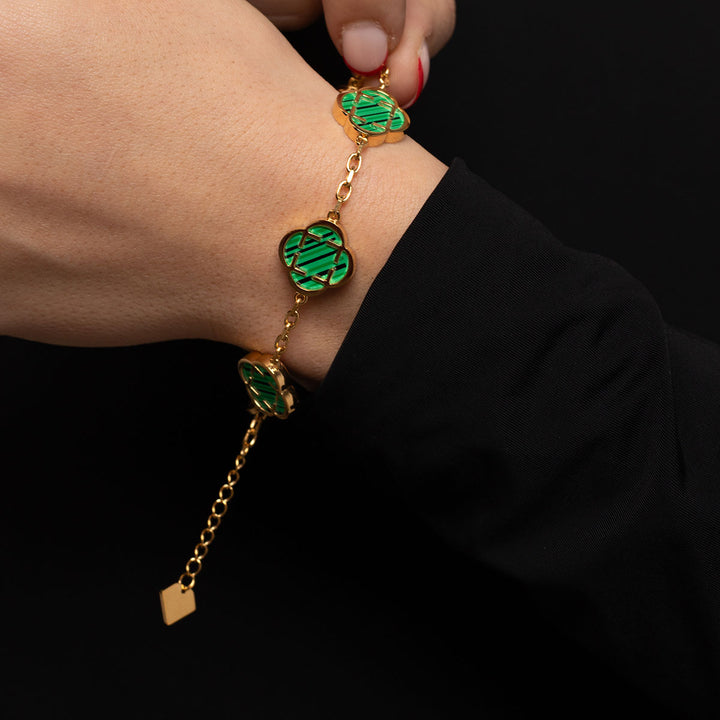 Гривна "Cloveluxe Golden Green"