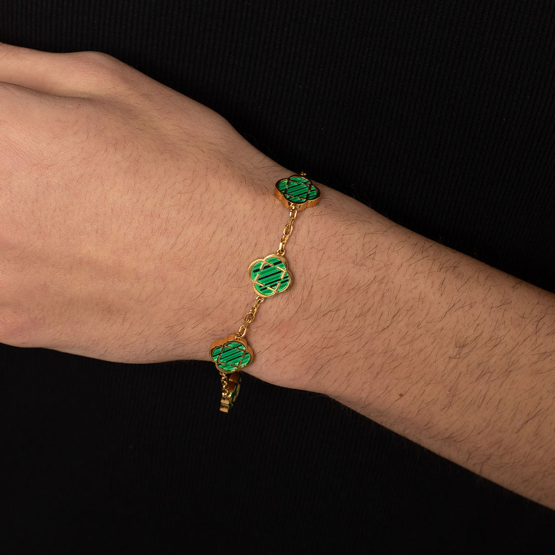 Гривна "Cloveluxe Golden Green"