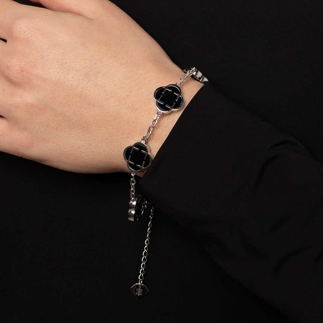 Гривна "Cloveluxe Silver Black”