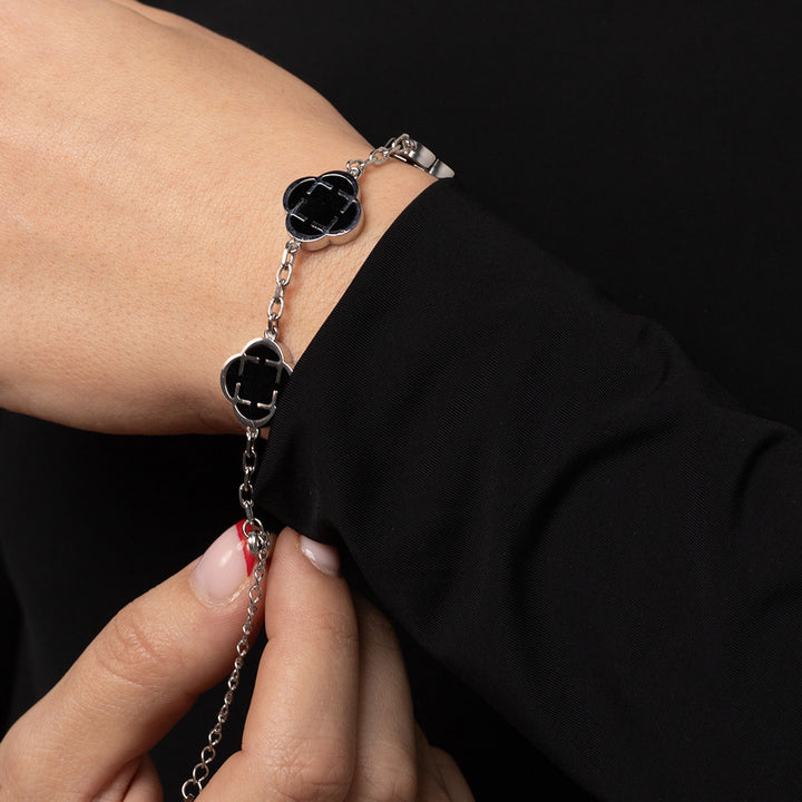 Гривна "Cloveluxe Silver Black”