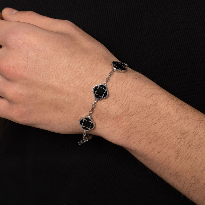 Гривна "Cloveluxe Silver Black”