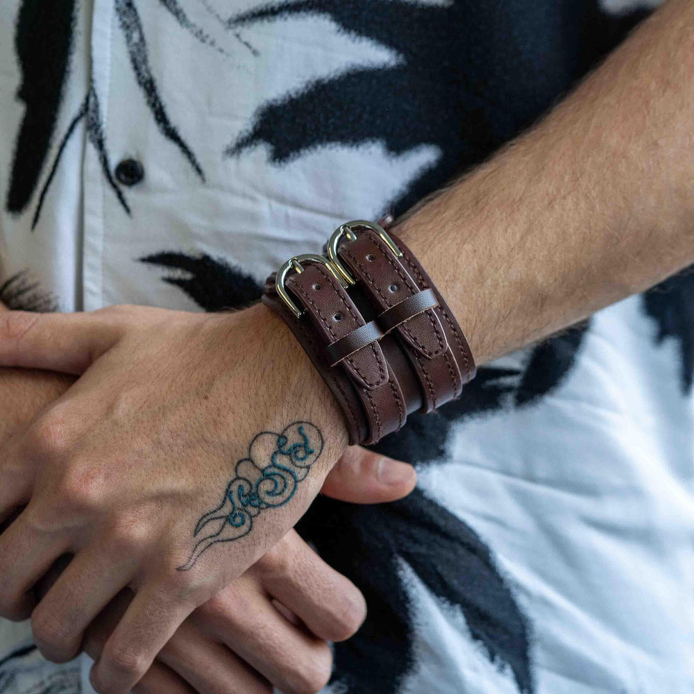 Гривна "Vintage Leather Brown" - Image 1